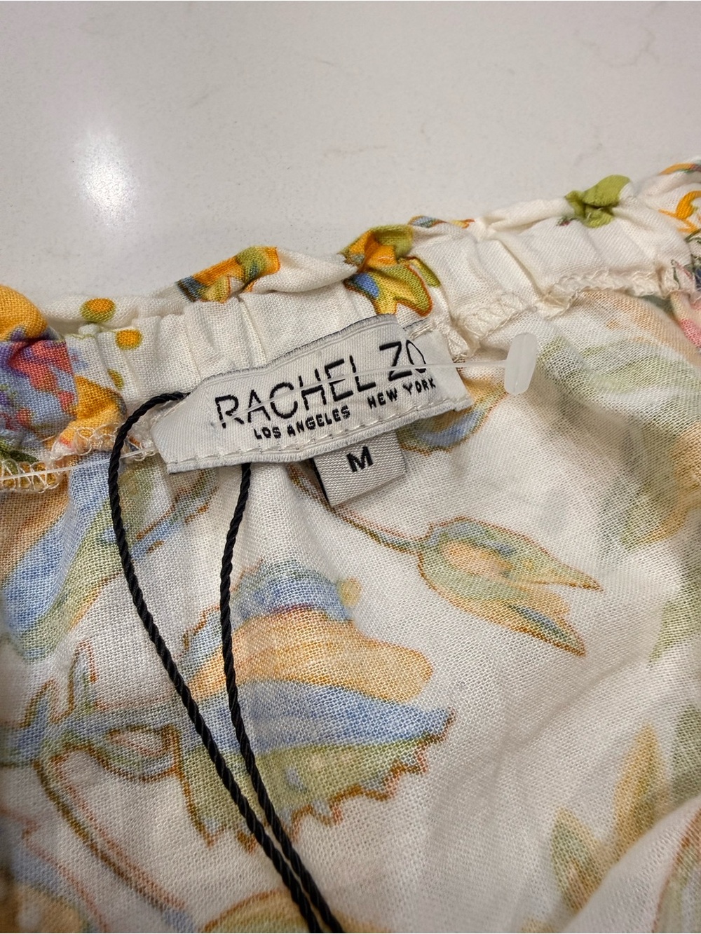 EUC – Rachel Zoe Floral Off Shoulder Balloon Sleeve Blouse – Medium - Picture 5 of 9